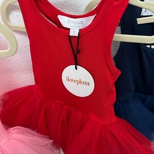 I love plum- B.A.E. Tutu Dress Racerback Style -1Y